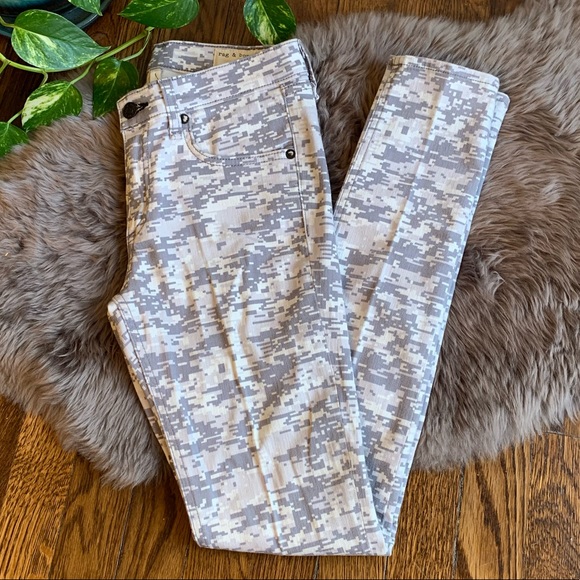 Rag & Bone Grey Digital Camo Skinny Jeans 27 - Picture 4 of 8